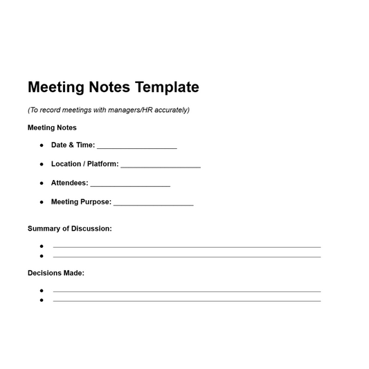 Meeting Notes Template