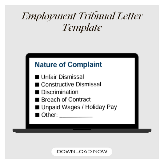 Employment Tribunal Letter Template